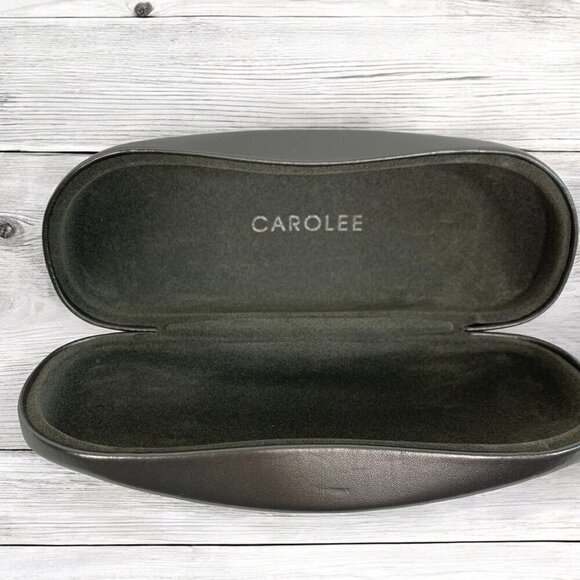 Carolee Clamshell Reading Glasses/Sunglasses Protective Case Metallic Grey 6"x3" - Picture 2 of 2